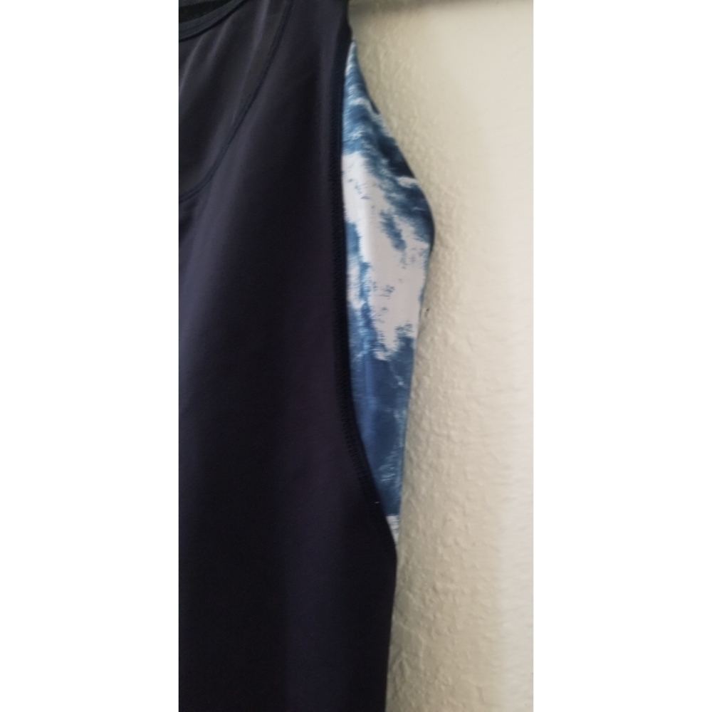 Lululemon Athletic Mesh With Me Tank Top Navy Blue Lake - Picture 10 of 16